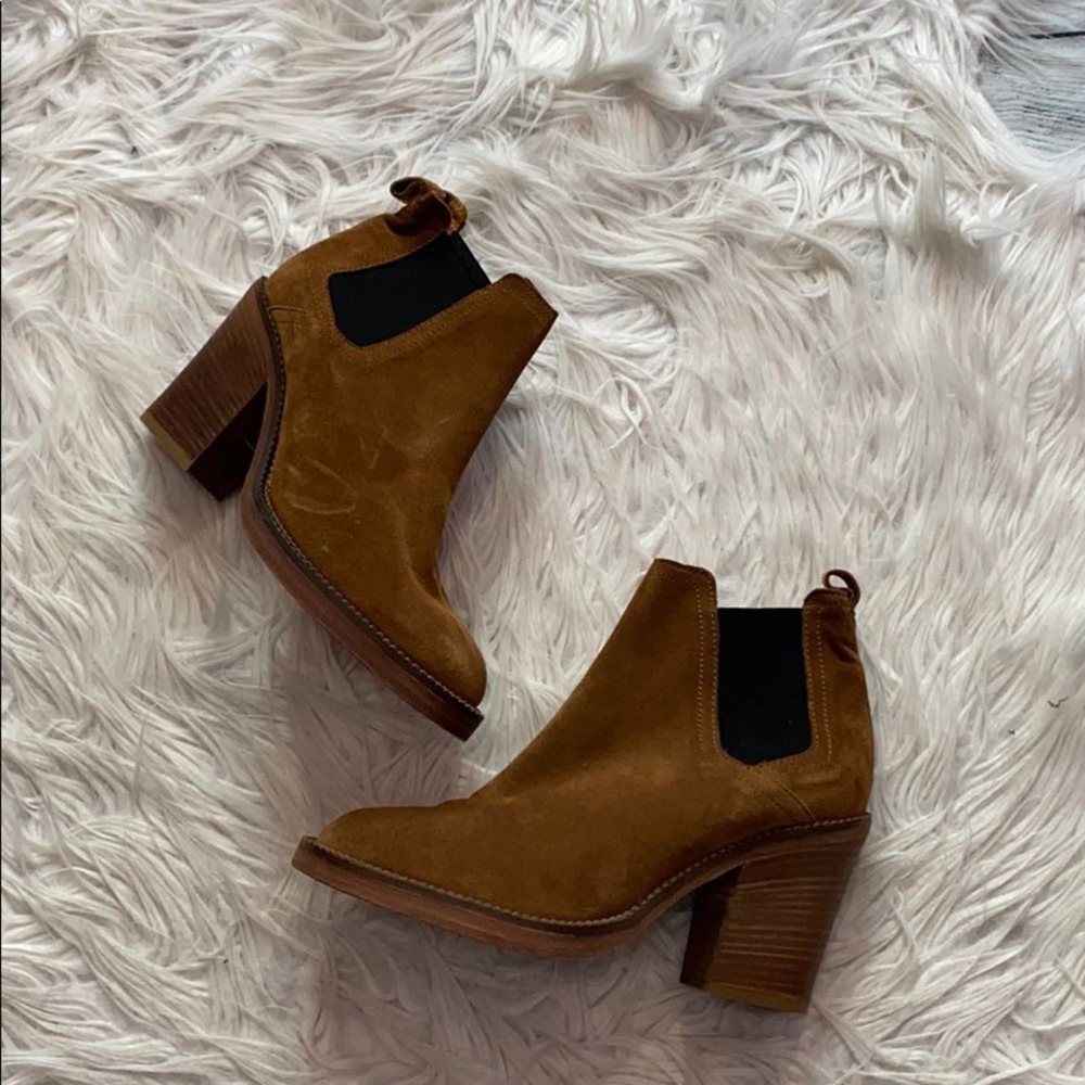 Maje Suede Elasticised Carmel Booties sz 36